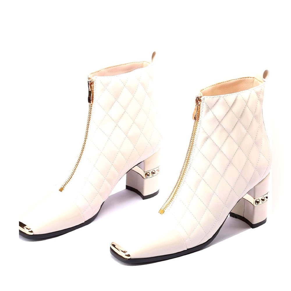 WHITE ANKLE BOOTIE- NWOT